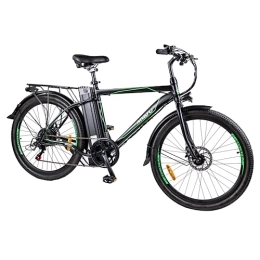 MYATU Bici Myatu E-Bike 26 pollici E-Mountainbike Uomo Donna Batteria rimovibile 36V / 12.5Ah Motore da 250W Bicicletta elettrica Shimano 6 velocità Autonomia 40-70 km