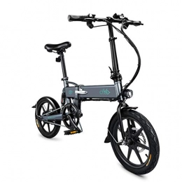 mymotto Bici elettriches mymotto 16" Bicicletta Pieghevole in Lega di Alluminio Unisex Bicicletta Ultralight Sistema FIIDO Bicicletta, Batteria agli Ioni di Litio 36V 7.8 Ah (Grigio)