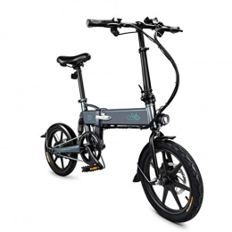 mysticall Bici mysticall D2 bici elettrica pieghevole per adulti, EBike, 250W watt motore 16 pollici motorino elettrico, 7. 8Ah pieghevole bicicletta elettrica con luce LED Grigio
