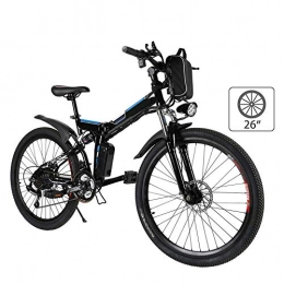 N&I Bici elettriches N&I 26'' Electric Mountain Bike with Removable Large Lithium-Ion Battery (36V 250W) for Adults Electric Bike 21 Speed Gear And Three Working Modes