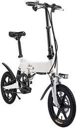 N&I Bici N&I Electric Bicycle 14 inch Aluminum Electric Bicycle with Pedal for Adults And Teens 16" Electric Bike with 36V / 5.2AH Lithium-Ion Battery Maximum Load 120Kg Lithium Battery Beach C