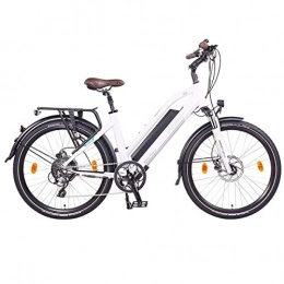 NCM Bici NCM Milano Plus Bicicletta elettrica da Trekking, 250W, Batteria 48V 16Ah 768Wh 26" Bianco