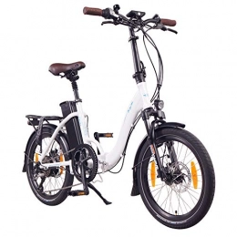 NCM Bici elettriches NCM Paris+ 20” Bicicletta elettrica Pieghevole, 36V 19Ah 684Wh Bianco