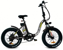 ncx moto Bici elettriches ncx moto Fat-Bike Bicicletta Elettrica Pieghevole a Pedalata Assistita 20" 250W Blackstone Nera
