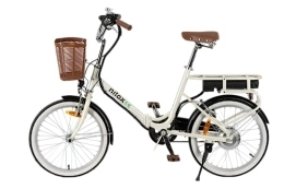 Nilox Bici elettriches Nilox E-Bike J1 Plus, Bici Elettrica Pieghevole con Pedalata Assistita, 40 Km di Autonomia, Fino a 25 km / h, Brushless High Speed 250 W, Batteria al Litio 36 V 7.5 Ah, Ruote da 20", Sella Ergonomica