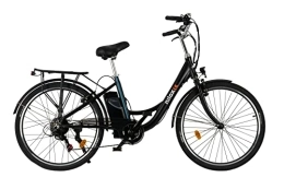 Nilox Bici elettriches Nilox, E-Bike J5 SE, Bici Elettrica con Pedalata Assistita, 90 Km di Autonomia, Fino a 25 km / h, Brushless High Speed da 250 W, Batteria Removibile 36 V - 13 Ah, Ruote da 26" e Cambio Shimano a 7 Marce