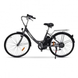Nilox Bici elettriches Nilox E Bike X5, Bicicletta Elettrica City Bike a Pedalata Assistita, Ruote 26'', Velocità 25km / h, Autonomia 55km, Nero