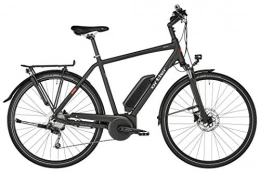 Ortler Bici Ortler Bozen 2019, bicicletta elettrica da trekking, da uomo, colore nero opaco, Uomo, Nero opaco, 50 centimetri
