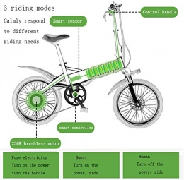 OTO Bici OTO Bicicletta elettrica Pieghevole Interamente in Alluminio - 48V8A50-60 km - Batteria a Batteria al Litio a velocit variabile a 7 velocit - Nera