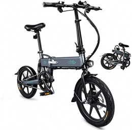 OUXI Bici elettriches OUXI FIID0 D2 Ebike, Bici elettriche Pieghevoli per Adulti 7.8AH 250W 16 Pollici 36V Leggero con fari a LED e 3 modalit Adatte per Adolescenti Fitness (Grigio)