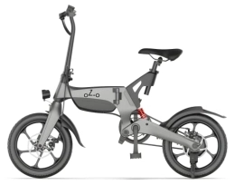 oZ-o EB16 - Bicicletta Elettrica Pieghevole da Città | Batteria 8.7Ah rimovibile con chiave | Ruote 16"| Telaio in lega di Magnesio | Pedalata assistita | Ammortizzatore Centrale | Marchio Italiano
