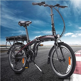 CM67 Bici elettriches Pieghevole Bicicletta elettrica Nero per Adulti, Bici da Citt / Montagna in Alluminio 3 modalit Pneumatici 20" Ebike Bici elettrica per Bici 250W 36V 10AH Batteria al Litio Bicicletta