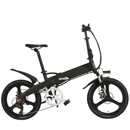 LIU Bici Pieghevole Biciclette elettriche for Adulti 20 Pollici Bicicletta elettrica 400W Potente Motore, 48V 14.5Ah Batteria Nascosta, Display LCD con Assist a 5 Livelli (Colore : Grey 14.5Ah Plus)