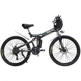 PLAYH Bicicletta Elettrica Pieghevole da Montagna per Adulti, 26 Pollici 21 velocità 48 V / 8 Ah / 350 W E-Bike/Biciclette con Grande capacità Rimovibile (Color : B)