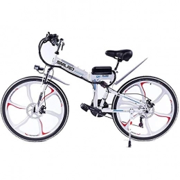 PLAYH Bici PLAYH Mountain Bike Elettrica Pieghevole per Adulti, Batteria al Litio 48V / 8Ah E-Bike Bicicletta da 26 Pollici con Ammortizzatore Completamente Integrato (Color : A)