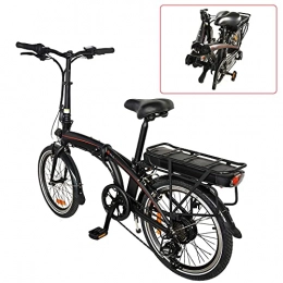CM67 Bici elettriches Pure Bici Pieghevole Bicicletta elettrica per adulti Bicicletta elettrica pieghevole motore da 350W Bicicletta pieghevole Pure con cambio a 7 marce Bicicletta unisex