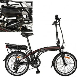 CM67 Bici elettriches Pure Bici Pieghevole Bicicletta elettrica per adulti City bike elettrica pneumatici da 20 pollici Bicicletta pieghevole per adulti dotata di batteria 36V / 10AH Adatto per brevi viaggi