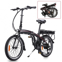 CM67 Bici elettriches Pure Bici Pieghevole Bicicletta pieghevole per adulti Bicicletta elettrica per adulti endurance da 50 km Bicicletta pieghevole con batteria rimovibile Adatto per adolescenti e adulti