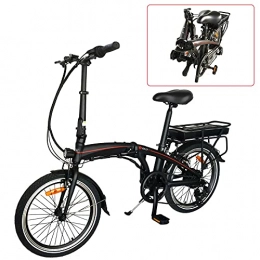 CM67 Bici elettriches Pure Bici Pieghevole City bike elettrica Bicicletta elettrica pieghevole motore da 350W Bicicletta pieghevole con regolatore a 5 velocità Adatto per adolescenti e adulti