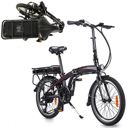 CM67 Bici elettriches Pure Bici Pieghevole City bike elettrica Bicicletta elettrica pieghevole motore da 350W Bicicletta sportiva pieghevole con 3 modalità di guida Bicicletta unisex