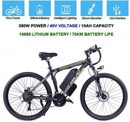 Qinmo Bici elettriches Qinmo Bicicletta elettrica, Biciclette elettriche for Gli Uomini, 26" 48V 360W IP54 Impermeabile for Adulti elettrica della Bici di Montagna, 21 velocit Bici elettrica MTB Dirtbike con 3 modalit di
