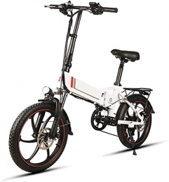 Qinmo Bici elettriches Qinmo Bicicletta elettrica, Montagna elettrica della Bici della Bicicletta Pieghevole E-Bikes 350W 48V MTB for Adulti 10.4AH agli ioni di Litio for la Corsa Urbano pendolarismo (Nero)