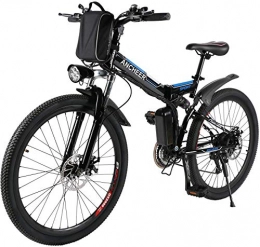 QLHQWE Bici elettriches QLHQWE Aggiornato elettrica Mountain Bike, 250W 26 '' Bicicletta elettrica con Rimovibile 36V 8AH / 12, 5 AH agli ioni di Litio per Gli Adulti, 21 velocit Shifter