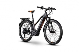 RAYMON Bici elettriches RAYMON Bicicletta elettrica da Donna Ltd 2.0, Pedelec, da Trekking, Nero / Arancione 2020, Donna, 44 cm