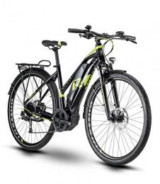 RAYMON Bici elettriches RAYMON Tourray E 4.0 2020 - Bicicletta elettrica da donna, da trekking, colore: nero / verde, Donna, 48 centimetri