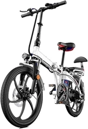 RDJM Bici elettriches RDJM Bciclette Elettriche, 20"Bici elettrica della Città a Scomparsa, Bicicletta elettrica assistita Bicicletta da Ballo 250W con Batteria al Litio Rimovibile da 48V