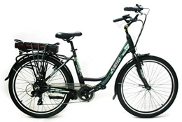 Reset Bici Reset Bicicletta Elettrica City Bike a Pedalata Assistita 26" 250W New E-Milady Nero Opaco