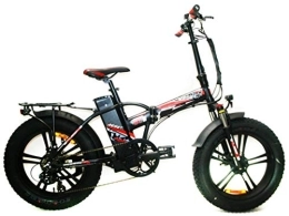 Reset Bici Reset Fat-Bike Bicicletta Elettrica Pieghevole a Pedalata Assistita 20" 250W Redwood Nero e Rosso