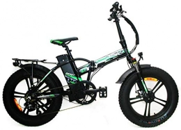Reset Bici elettriches Reset Fat-Bike Bicicletta Elettrica Pieghevole a Pedalata Assistita 20" 250W Redwood Nero e Verde