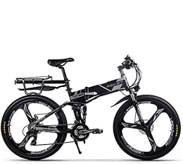 RICH BIT Bici elettriches Rich BIT TOP-860 36V 12.8Ah Bici da città a sospensione completa Bicicletta da montagna pieghevole elettrica pieghevole (Black-Gray)