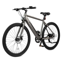 Rymic Bici Rymic Infinity 26'' Electric City Bike, Dual Torque Sensor with Removable Lithium Battery for Adults, 7 Speed Shifter 21 Gradient Modes Electric Bicycle with LCD Meter (Galaxie Grau)
