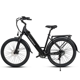 Samebike Bici elettriches SAMEBIKE 250W Biciclette Elettriche per Adulti 36V10.4AH 27.5 pollici Mountain Ebikes Bici Elettrica per Pendolari da Città SHIMANO 7-Velocità Colore Nero