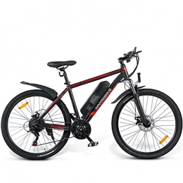 Samebike Bici elettriches SAMEBIKE Mountain bike elettrica da 350 W, motore 36 V, 10 Ah, batteria agli ioni di litio, 26 pollici, bicicletta elettrica per uomo e donna (nero)