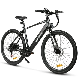 Samebike Bici elettriches SAMEBIKE XWP10 bici elettrica per adulti 36V 10.4AH batteria rimovibile SHIMANO 7 velocità elettrica della città pendolare Ebike con un APP nero