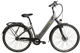 SAXONETTE Bici elettriches SAXONETTE Comfort Plus 28" con batteria del telaio integrata (bici da guida con graffi leggeri e meno potenza di corsa)., argento, 28''