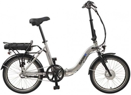 SAXXX Bici SAXXX Unisex – Bicicletta pieghevole pieghevole per adulti, Foldi Plus, al litio, 36 V, 7, 8 Ah (argento opaco), taglia unica