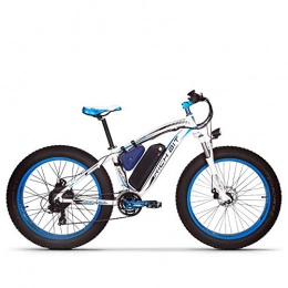 SBX Bici elettriches SBX TOP022 Biciclette elettriche per Adulti Batteria al Litio da 48V Grande capacità Moto Senza spazzole da 1000W, Ruota da 26 Pollici Freno a Disco Shimano 21 velocità (in Europa)
