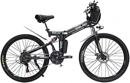 SFSGH Bici elettriches SFSGH Bici elettriche per Adulti, Bici elettrica Pieghevole MTB Dirtbike, 26"48 V 10 Ah 350 W IP54 Design Impermeabile, Biciclette elettriche Pieghevoli per Uomo Facili da riporre (Colo