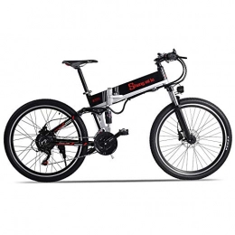 Sheng mi lo Bici Sheng mi lo M80 500W 48V10.4AH Mountain Bike elettrica Sospensione Completa (500w+Batteria di Ricambio)