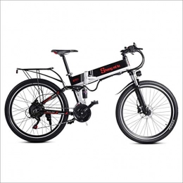 Shengmilo Bici Shengmilo Bici elettriche M80 Mountain Bike 500w Ebike con Batteria Rimovibile agli Ioni di Litio da 48 V 10.4 Ah, Doppia Sospensione, Display LCD, Pneumatici da 26 Pollici, Pieghevole