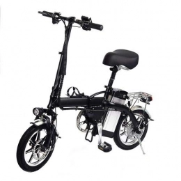 shewt Bicicletta elettrica Pieghevole con Ruote da 48V 10Ah Batteria Ricaricabile agli ioni di Litio da 14 Pollici con Motore 350W, Fino a 40 km/h