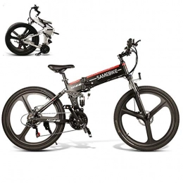 LCLLXB Bici elettriches SIMEBIKE Biciclette elettriche per Adulto, in Lega di magnesio Ebikes Biciclette all Terrain, 26, Black