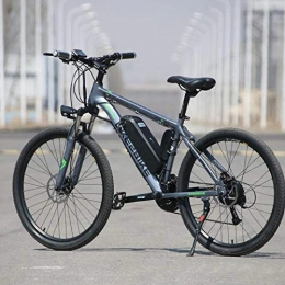 SJDYCYTD Biciclette elettriche, Mountain Bike assistita, Biciclette elettriche in Lega di Alluminio, Biciclette a velocità Trasversale a velocità variabile Biciclette,Grigio