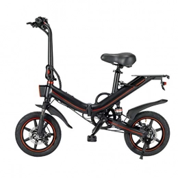 SJY Bici SJY Bicicletta elettrica di alta qualità, pieghevole, 14 pollici, bici elettrica per adulti, 500 W, con batteria agli ioni di litio, 15 Ah / 48 V, 25 km / h, freni a disco anteriori e posteriori