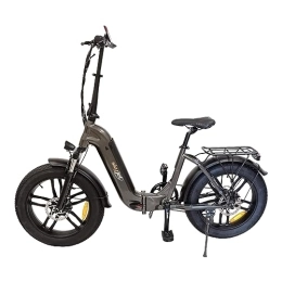 Wizy the new way to move Bici SkyJet Bicicletta Elettrica Folding Bike Bici Pieghevole Fat Bike E Bike 4S ( Size 20" ) 250 Watt Batteria 36v 10 Ah ( Autonomia 60 Km ) Pedalata Assistita Lcd Display All Terrain (Nero Antracite)
