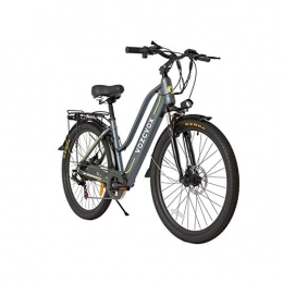 Skyzzie Bici elettriches Skyzzie Bicicletta elettrica da Trekking Bici Elettrica da Citt Mountain Ebike con Batteria Rimovibile agli Ioni di Litio da 48 V / 9.6Ah, 350 W, 3 modalità, Shimano a 7 velocità, 26" / 24"